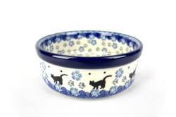 Bunzlau Serveer Schaal White Cat 2154X Ø 13 cm Ronde Schaaltjes